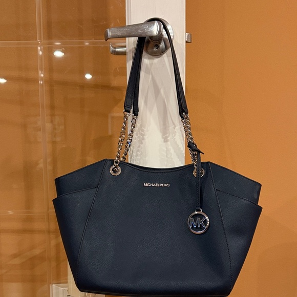 Michael Kors Navy & Silver Tote - Picture 2 of 7